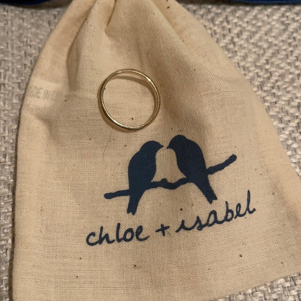 CHLOE + ISABEL Single Gold Band Ring